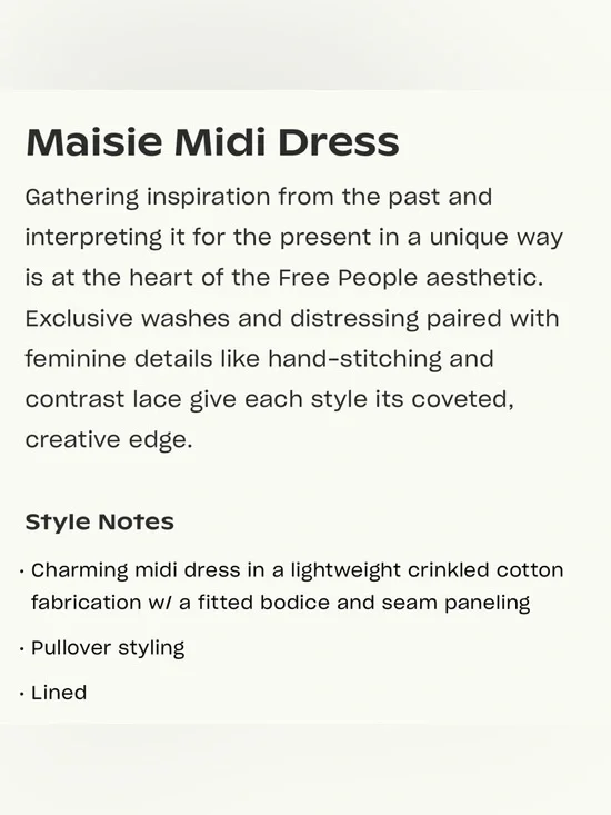 Free People Maisie Midi Brown Floral Embroidered Dress Small Boho Cottage Core - Picture 5 of 11